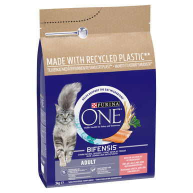 Purina ONE Adult Dry Cat Food - Salmon & Whole Grains