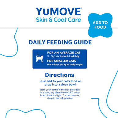 YuMOVE Skin & Coat Care Moulting Supplement Oil for Cats