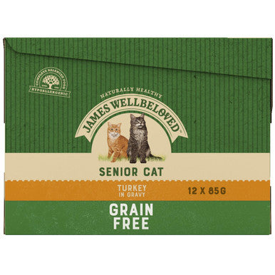 James Wellbeloved Grain Free Senior Cat Wet Food Pouch - Turkey