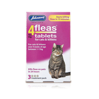 Johnsons 4Fleas Tablets for Kittens Up to 11kg