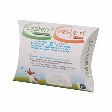 Cestem Flavoured Worming Small & Medium Dog Tablet