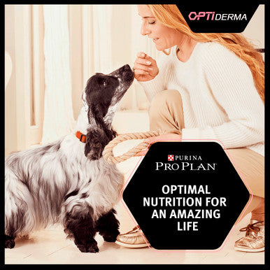 Purina Pro Plan Opti Derma Sensitive Skin Medium Adult Dry Dog Food - Salmon