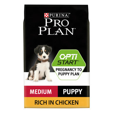 Purina Pro Plan Opti Start Medium Puppy Dry Dog Food - Chicken