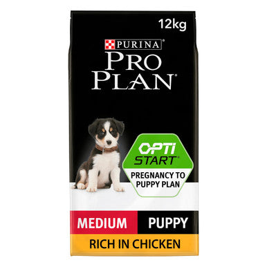 Purina Pro Plan Opti Start Medium Puppy Dry Dog Food - Chicken