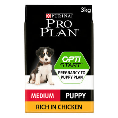 Purina Pro Plan Opti Start Medium Puppy Dry Dog Food - Chicken