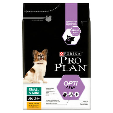 Purina Pro Plan OptiAge Small Adult 9+ Dry Dog Food - Chicken