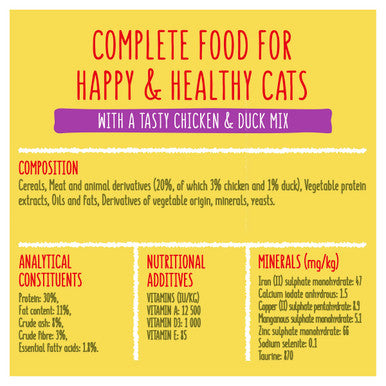 Go-Cat Adult Dry Cat Food - Chicken & Duck