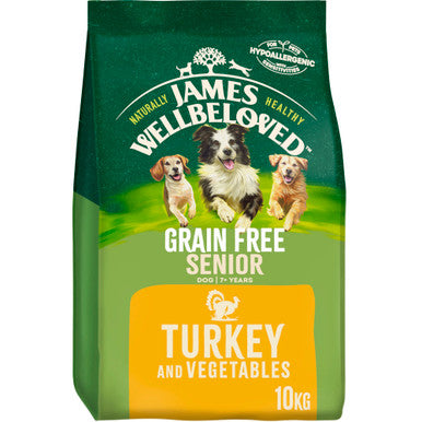 James Wellbeloved Grain Free Senior Dry Dog Food - Turkey & Vegetables