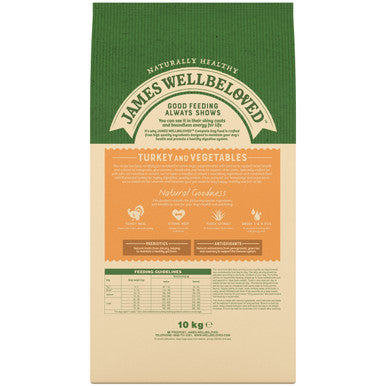 James Wellbeloved Grain Free Senior Dry Dog Food - Turkey & Vegetables