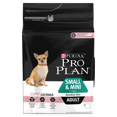 Purina Pro Plan Opti Derma Sensitive Skin Small & Mini Adult Dry Dog Food - Salmon