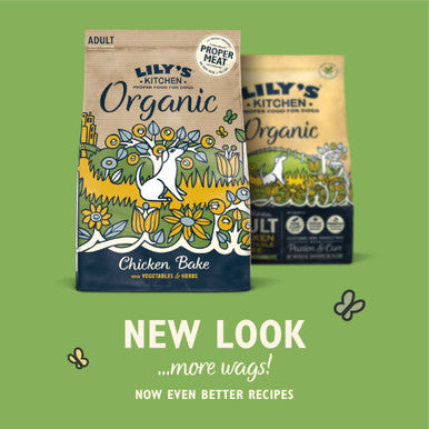 Lily's Kitchen Organic Adult Dry Dog Food - Chicken Bake with Vegetables & Herbs