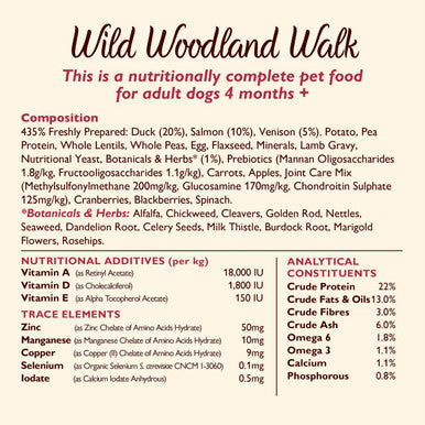 Lily's Kitchen Wild Woodland Walk Grain-free Adult Dry Dog Food - Duck, Salmon & Venison