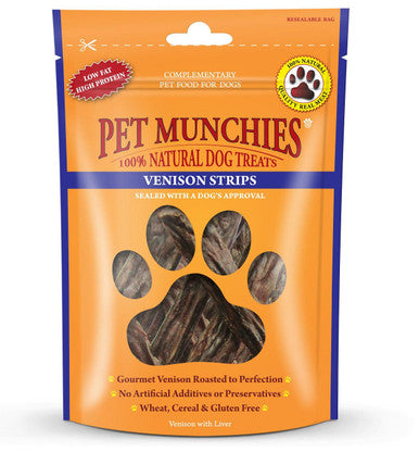 Pet Munchies Dog Treats - Venison Strips