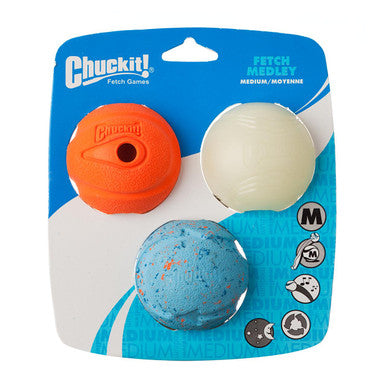 Chuckit Medley Fetch Balls for Dogs