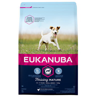 Eukanuba Thriving Mature Small Breed Dry Dog Food - Chicken