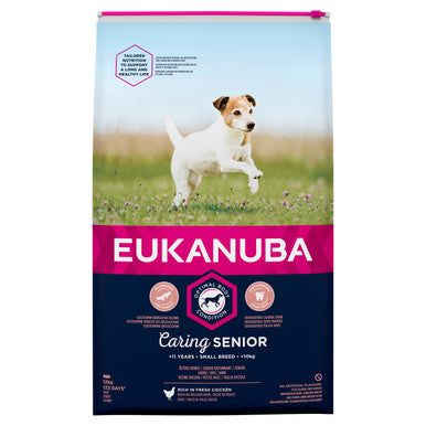 Eukanuba Caring Senior Small Breed Dry Dog Food - Chicken