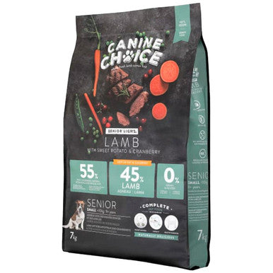 Canine Choice Grain Free Light Small Senior Dry Dog Food - Lamb