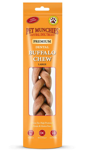 Pet Munchies Dog Dental Treats - Buffalo Chew