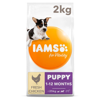 Iams Vitality Puppy Small/Medium Breed Dry Dog Food - Chicken