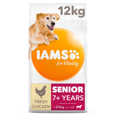 Iams Vitality Senior Large Breed Dry Dog Food - Chicken