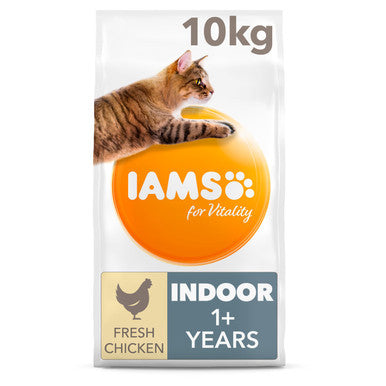 IAMS for Vitality Indoor Cat Food with Chicken 10kg