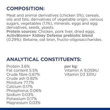 Hill's Prescription Diet k/d Kidney Care Stew Dog Food with Chicken and added Vegetables