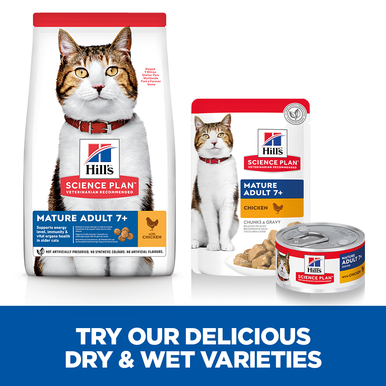 Hill's Science Plan Mature Adult 7+ Wet Cat Food Pouches - Favourite Selection