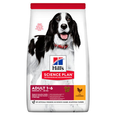 Hill's Science Plan Medium Adult 1-6 Dry Dog Food - Chicken