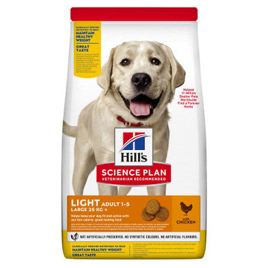 Hill's Science Plan Light Large Adult 1-5 Dry Dog Food - Chicken