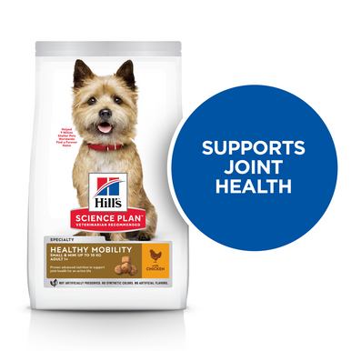 Hill's Science Plan Healthy Mobility Small & Mini Adult1+ Dry Dog Food- Chicken