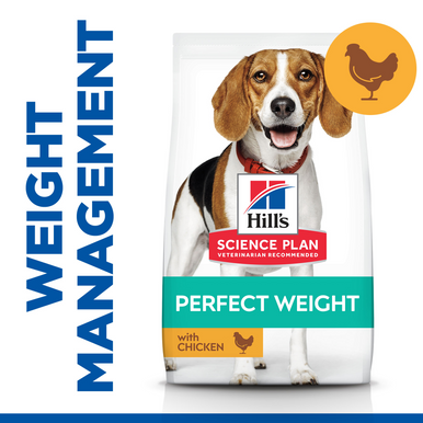 Hill's Science Plan Perfect Weight Medium Adult 1+ Dry Dog Food - Chicken