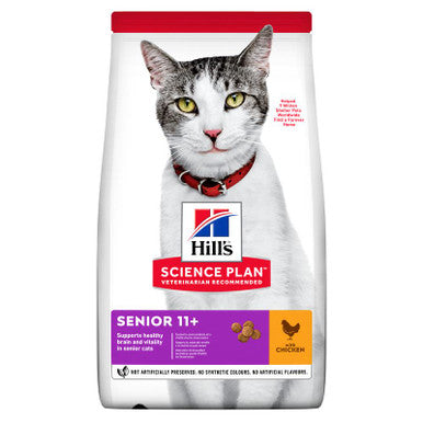 Hill's Science Plan Senior 11+ Dry Cat Food - Chicken