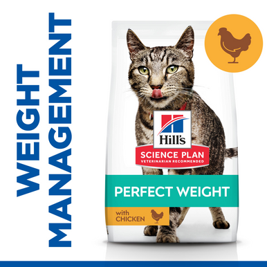 Hill's Science Plan Perfect Weight Adult 1+ Dry Cat Food - Chicken