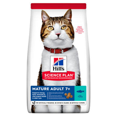 Hill's Science Plan Mature Adult 7+ Dry Cat Food - Tuna