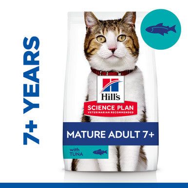 Hill's Science Plan Mature Adult 7+ Dry Cat Food - Tuna