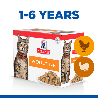 Hill's Science Plan Feline Adult 1-6 Wet Food - Poultry Selection