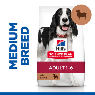 Hill's Science Plan Medium Adult 1-6 Dry Dog Food - Lamb & Rice