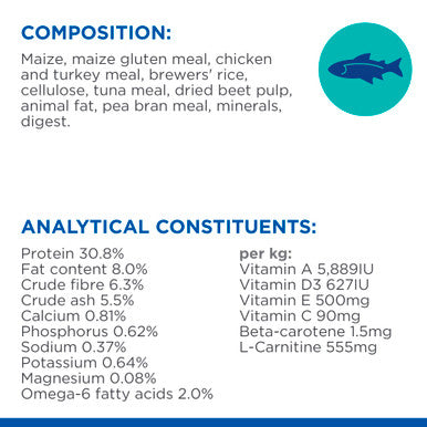 Hill's Science Plan Light Adult 1-6 Dry Cat Food - Tuna