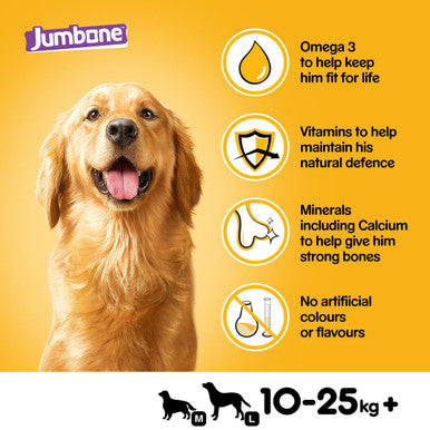 Pedigree Jumbones Medium Adult Dog Treats - Chicken & Lamb