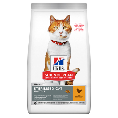 Hill's Science Plan Sterilised Cat Adult Cat Dry Food - Chicken