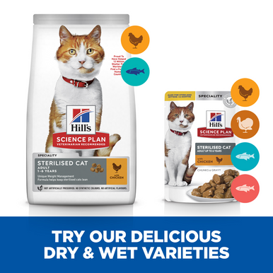 Hill's Science Plan Sterilised Cat Adult Cat Dry Food - Chicken