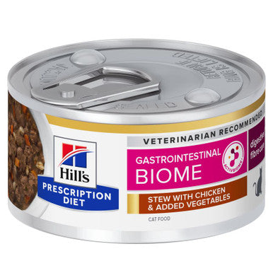 Prescription Diet Gastrointestinal Biome Digestive Care Senior Wet Cat Food Chicken & Vegetable Stew
