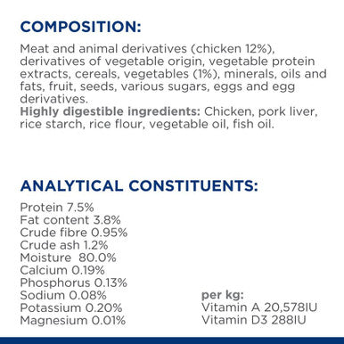 Hill's Prescription Diet Gastrointestinal Biome Digestive Care Adult/Senior Wet Cat Food - Chicken & Vegetable Stew