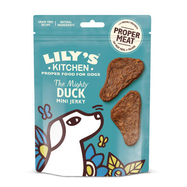 Lily's Kitchen Dog The Mighty Mini Jerky Adult Dog Treats - Duck