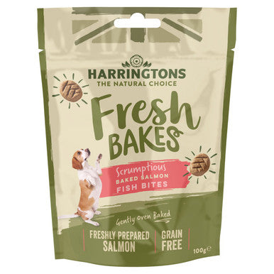 Harringtons Fresh Bakes Fish Bites Dog Treats - Baked Salmon