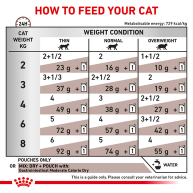 Royal Canin Veterinary Diet Gastrointestinal Moderate Calorie Adult Wet Cat Food