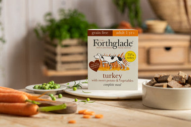 Forthglade Complete Grain Free Adult Wet Dog Food - Turkey with Sweet Potato & Vegetables