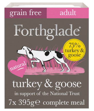 Forthglade Gourmet Grain Free Adult Wet Dog Food - Turkey & Goose with Pumpkin & Cranberry