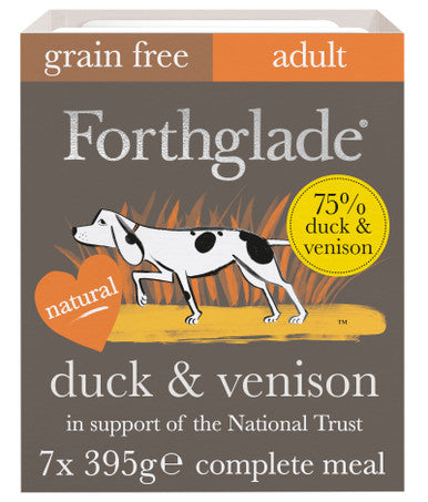 Forthglade Gourmet Grain Free Adult Wet Dog Food - Duck & Venison with Green Beans & Apricot