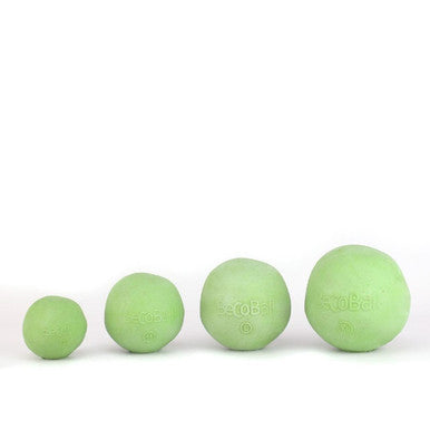 Beco Pets Natural Rubber Treat Dispensing Ball Dog Toy Green